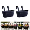 Macetas de Hierro Colgantes Hechas a Medida Transfronterizas para Uso Doméstico, Cubos Colgantes Ovalados Desmontables para Jardinería y Plantas Verdes