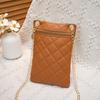 Saco de telemóvel bordado simples 2023 Mini saco pequeno transfronteiriço barato transmissão ao vivo bem-estar moda saco de corrente bolsas femininas