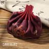 Bolsa de seda con cordón para bordar joyas, bolsita, monedero, amuleto, moneda, bolsa de la fortuna, pequeña bolsa de tela