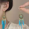 Brincos de Franja Étnicos Encantadores Castle Peak Temperamento Retro Corte Bohemia Sense de Alto Padrão Brincos Personalizados
