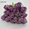 18 cabezas de encaje de rosa artificial decoración de boda de rosa arreglo de flores artificiales pared de flores suministros de boda venta al por mayor transfronteriza más vendido