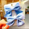 Dulce linda princesa nuevo pasador de lazo accesorios para el cabello femenino estilo coreano niños niña pequeña pinza para el pelo pinza de pico de pato