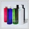 Botella blanca de 250 ml con tapa de presión, hombro plano, tapa abatible, botella para aceites esenciales, botella para desinfectante de manos, botella de líquido para lavar platos de 250 ml, botella para líquido puro