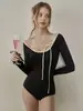 Traje de Banho Peça Única Estilo Japonês e Coreano 2026 para Mulheres, Estilo Maduro Justo, Roupa de Banho Biquíni de Comércio Exterior Transfronteiriço, Atacado em Estoque