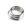 Anillo de bloqueo de pene de acero inoxidable anillo de ojo de oveja herramienta masculina restricción juguete alternativo anillo bloqueador de prepucio