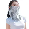 Máscara de Proteção Solar Pendurada na Orelha para Mulheres, Protetor Solar de Rosto Inteiro para Dirigir, Proteção para o Pescoço para Ciclismo, Máscara Facial de Proteção Solar para o Pescoço para Homens