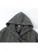 Venta al por mayor transfronteriza de chaquetas irregulares con cremallera y estampado de cebra, sudaderas con capucha de otoño de moda para hombre estilo americano, corte holgado, para adolescentes