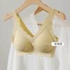 Sujetador push-up sin aros de acero, antiflacidez, fino, para mujer, tallas grandes, con escote pronunciado y sin marcas.