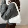 Bolso de Mano Grande de Felpa Estilo Coreano Nuevo Primavera Capacidad Grande Personalizado Popular Suave Pegajoso Cera Clase Bolso de Hombro para Viajes Diarios