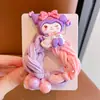 Elásticos de Cabelo Kuromi para Crianças, Elásticos de Borracha de Alta Elasticidade para Meninas, Acessórios de Cabelo Fofos para Bebês