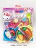 Serie Conejo Rosa de una palabra Refrigerador de Princesa Traje Lavadora de Cocina Caja Registradora Sonajero Juguetes de Juego para Niña