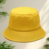 Sombrero tipo cubo versátil de estilo coreano para mujer, ideal para el verano, con bordado de logotipo personalizado, sombrero cloche japonés para primavera y otoño con protección solar, sombrero de moda para protegerse del sol.