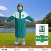 Capa de chuva infantil de EVA para alunos do ensino fundamental, espessa para uso externo, impermeável com espaço para mochila, adequada para meninos e meninas, poncho de chuva de peça única