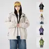 Chaqueta funcional holgada de talla grande disponible en varios colores, ligera y duradera, adecuada para el trayecto diario, viajes y uso casual