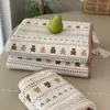 Conjunto de Colcha/Capa de Edredom Estilo Coreano Dupla Face 100% Algodão Conjunto de Três Peças Lavável à Máquina Acolchoado Enchido Lençol Antiderrapante Capa para Tatami Kang