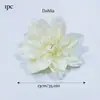 Cabeças de flores de crisântemo artificiais e acessórios para atacado, decorações florais de tecido de seda para casamento de 13 cm, cabeças de flores de dália