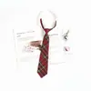 Corbata roja femenina jk perezosa sin corbata estilo academia japonesa corbata anudada a mano masculina dk camisa a rayas accesorios de uniforme femenino