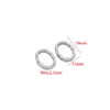 Pingente Irregular de Aço Inoxidável Banhado a Ouro 18K, Círculo Oval, Acessórios para Joias de Colar Simples DIY, Venda por Atacado, Transfronteiriço