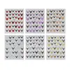 Belleza Total Transfronterizo Nuevo Manicure Halloween Pegatinas Oscuras Multicolores Brillo Francés Murciélago Pegatinas para Manicure Halloween