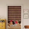 Cortina de Puerta de Dibujos Animados Simple para Dormitorio, Salón de Té en Casa, Cortina Divisoria de Privacidad, Cortina de Puerta para Baño sin Perforaciones