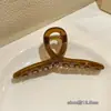 Presilha de cabelo garra para primavera e verão, grampo de cabelo feminino, estilo coreano, novo modelo 2026, preto, elegante, adiciona volume, presilha tubarão extragrande