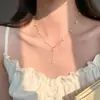 Collar de Diamantes y Perlas Cielo Estrellado para Mujer 2026 Nuevo Artículo Caliente Cadena para Clavícula Exquisita de Gama Alta Lujo Ligero Tendencia de Nicho