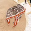Lenço de Seda Coreano Fácil de Cuidar e Resistente a Amassados, Lenço Decorativo Pequeno para Pescoço com Padrão Paisley Listrado Bolinhas Diamante Fashion Retrô, Lenço de Cabeça, Lenço