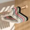 Percha de plástico estilo minimalista, engrosada y más gruesa, de doble uso para seco y húmedo, no deja marcas, antideslizante, tendedero para uso diario en el hogar