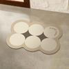 Alfombrilla Acolchada de Barro de Diatomeas Simple Nórdica para Puerta de Baño Alfombrilla de Pie Absorbente y de Secado Rápido para Entrada