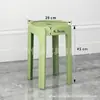 Bancos de plástico engrosados para uso doméstico, apilables, taburetes apilables para mesa de comedor, sillas cómodas para sentarse a largo plazo, taburetes de molino de viento, taburetes redondos de plástico