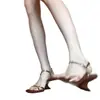 Sandalias Retro Doradas de Mujer, Modernas y Elegantes, para Primavera y Verano, Combinan con Faldas, Nuevo Modelo 2026, Tacón Alto de Cuña con Una Correa