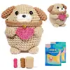 Paquete de Materiales para Crochet de Lana Set Muñeca de Peluche de Tejido Muñeca Tejida Muñeca de Ganchillo Tejido DIY