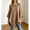 E-commerce Transfronteiriço Amazon Novo Estilo Imitação de Caxemira Grande Xale Manto Tricotado Roupa Exterior Elegante Xale Manto Grosso