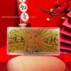 Oro Puro 999 Billetes de Oro Día de la Madre Día de San Valentín 520 Regalo Festivo Conjunto de Sobres Rojos Conmemorativos Colección Fabricante Venta al por Mayor