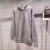 Talla Extra Grande 1.0-150kg Gordo m Primavera y Otoño Aliento de Bebé Pedrería Diamante Caliente Brillante Suelto Jersey con Capucha Sudadera con Capucha para Mujer