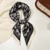 Bufanda de Seda Estampado Paisley Vintage Elegante Versátil para Primavera y Otoño, Adecuada para Combinar con Camisas, Atar el Cabello o Envolver Bolsas, Bufanda Cuadrada Delgada