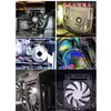 Disipador de calor para memoria Ventilador negro de 12 cm Tarjeta gráfica CPU Placa base Radiador Caja de host de escritorio Computadora