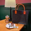 Bolsa de feltro personalizada bolsa para laptop bolsa de documentos armazenamento de presentes grande capacidade para compras ao ar livre lazer bolsa de ombro