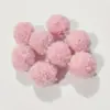 Jialin 1.5cm Bola de Pelo de Peluche Bola de Pelo de Perro Ropa Bufanda Pendientes Joyería diy Accesorios de Bola de Pelo de Cachemira