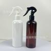 En stock, botella de spray antiácaros de 300 ml, botella de embalaje de plástico PET, botella de plástico antiácaros marrón, botella de spray de alcohol