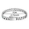 Xiangxu Pulsera de Metal para Hombre Cadena Cubana de Miami de Alta Calidad, Moderna y Personalizada, Clásica y de Moda para Fiesta, Joyería al por Mayor