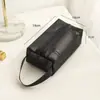 Bolsa de cosméticos portátil de malla para mujer, bolsa de viaje transparente para lavado, productos para el cuidado de la piel, lápiz labial, sombra de ojos, brocha, bolsa de almacenamiento de gran capacidad