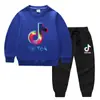 Conjunto de Ropa Infantil Transfronterizo Nuevo Primavera y Otoño 2026: Conjunto de Dos Piezas para Niños: Sudadera y Pantalón Largo, Atuendo de Algodón de Manga Larga de Color Sólido para Bebés