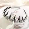 Faixa de Cabelo Ondulada para Mulheres com Franja, Faixa de Cabelo Trançada Preguiçosa, Presilha Versátil Simples de Fada Antiderrapante, Faixa de Cabelo com Flor