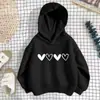 Sudadera con Capucha para Niña 2026 Nueva Estampado de Leopardo Corazón Macarrón Primavera y Otoño