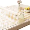 Mantel Minimalista, Sin Lavado, A Prueba de Aceite, Impermeable PVC Mantel para Mesa de Comedor, Protector para Mesa de Café, Estilo Ins, Lujo Ligero, Sensación de Alta Gama