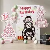 Montaje de Escena de Decoración para el Primer Cumpleaños Estilo Coreano, Accesorios para el Primer Cumpleaños del Bebé, Pared de Fondo para Luna Llena, Tablero de KT de Alta Calidad para Niños y Niñas
