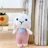 Lindo Bufanda Azul Marino Pato Peluche Colgante Llavero Decoración para Bolso de Pareja Muñeca Juguete Pequeño Juguete de Peluche