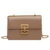 Bolso de Mujer Bolso de Hombro de Moda Nuevo Bolso Retro Europeo y Americano Bolso Cuadrado Pequeño con Cadena de Moda Cierre Creativo Bolso Cruzado de Mujer