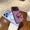Aplicable a Apple 18proMax Funda de Teléfono con Soporte Magnético de Bloqueo de Color IPHONE17 Funda Protectora Anti-caídas Mate de Alta Calidad